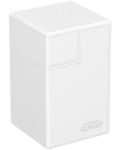 Κουτί καρτών  Ultimate Guard Flip`n`Tray XenoSkin - Monocolor White (100+τεμ) - 1t